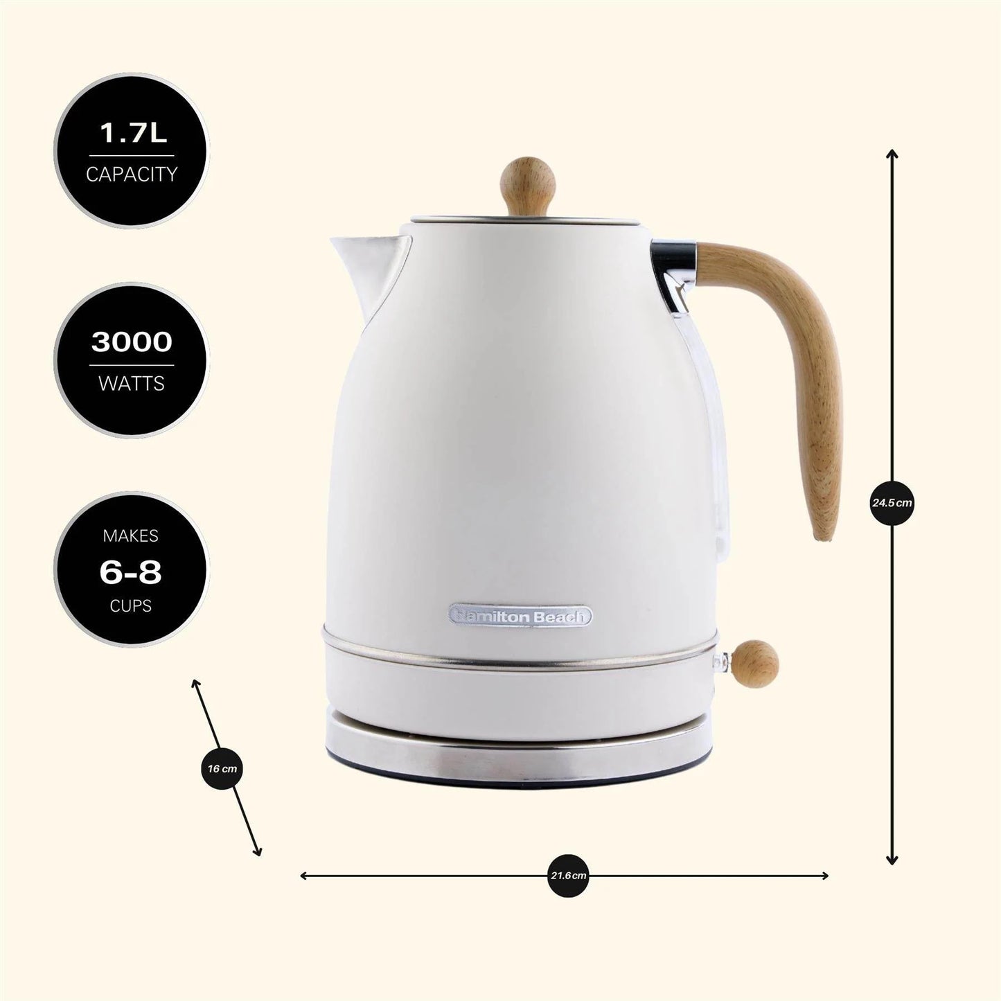 Hamilton Beach Scandi Jug Kettle