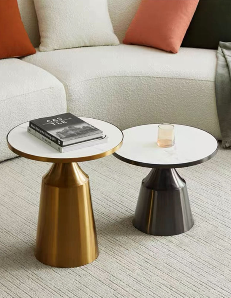 Modern Coffee Table Set, Gold & Black| DC Concept
