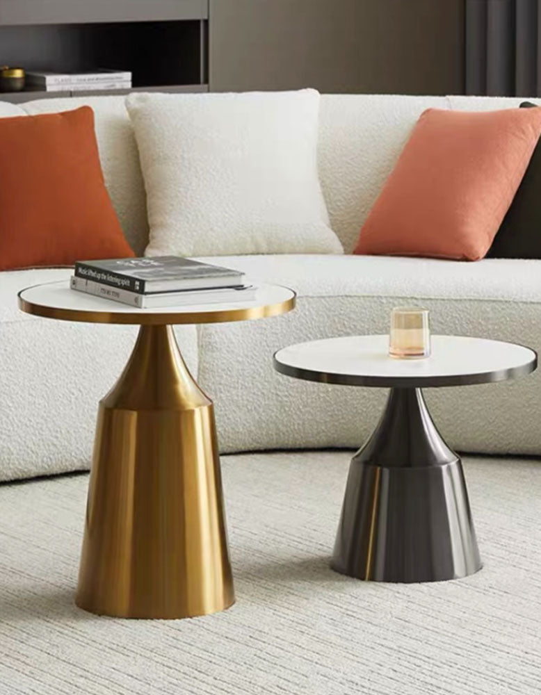 Modern Coffee Table Set, Gold & Black| DC Concept