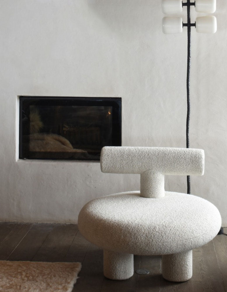 T Shapte Sheep Armchair, Cashmere wool| DC Concept