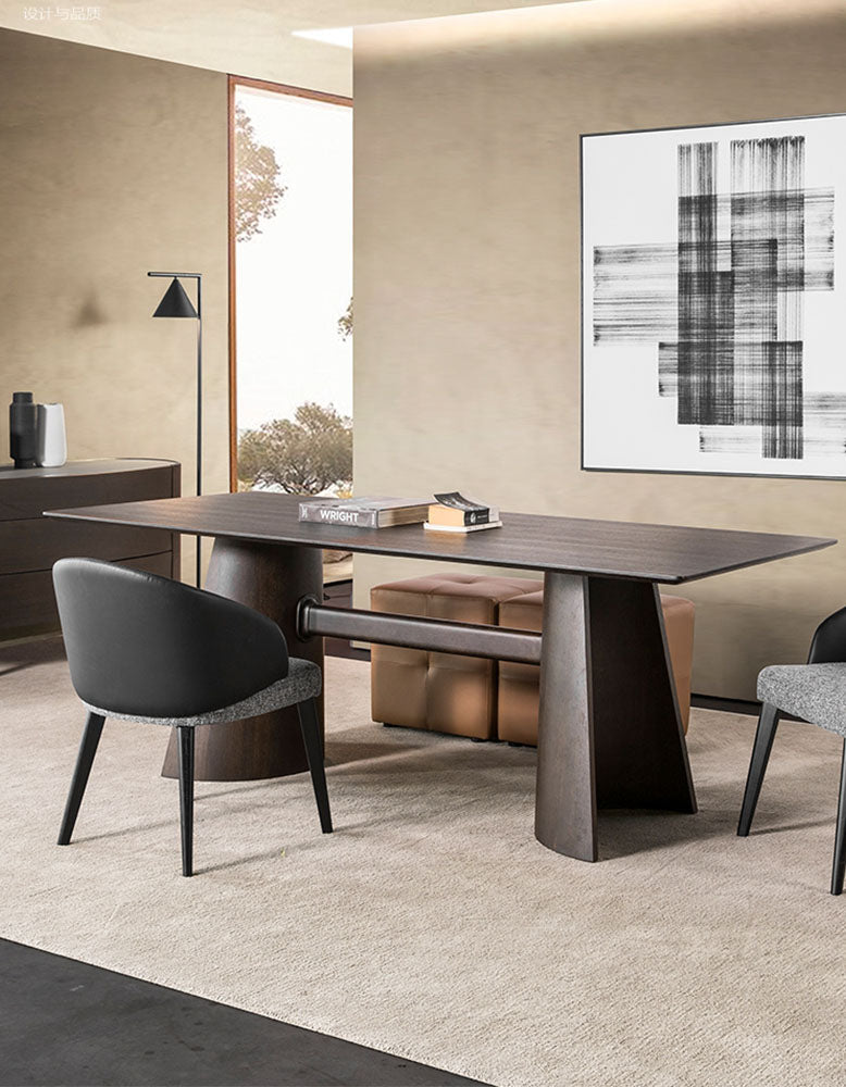 Italian Retro Dining Table, Solid Wood| DC Concept
