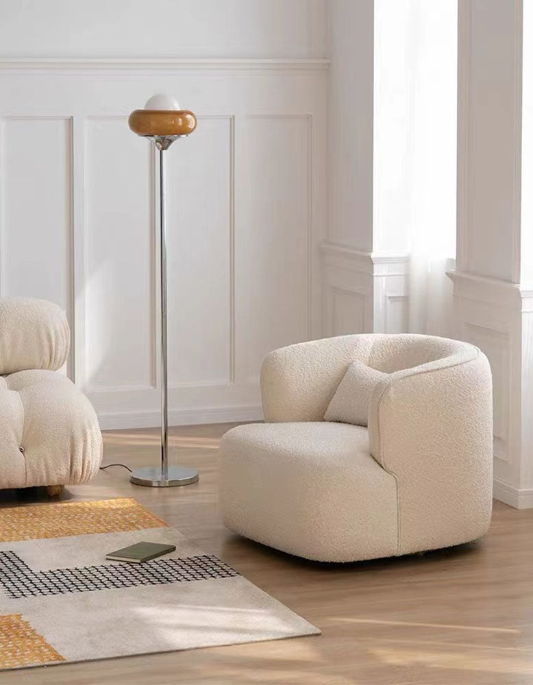 Janet Armchair, Velvet/Boucle| DC Concept