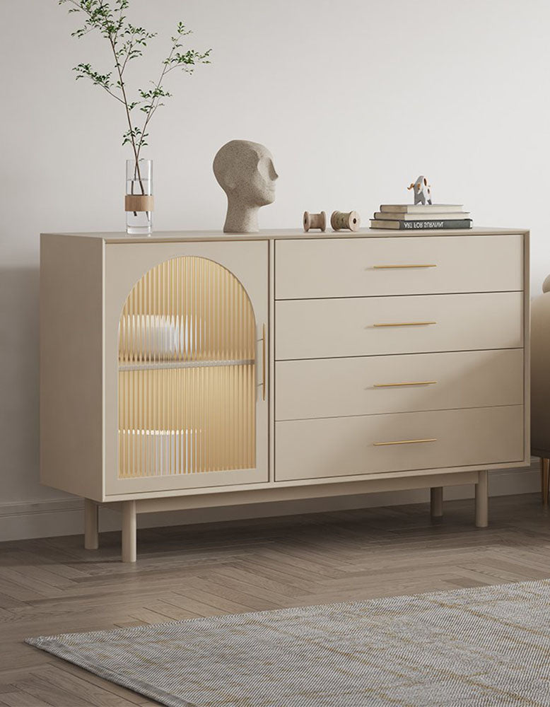 Clear Single Door Sideboard, Four Layers| DC Concept