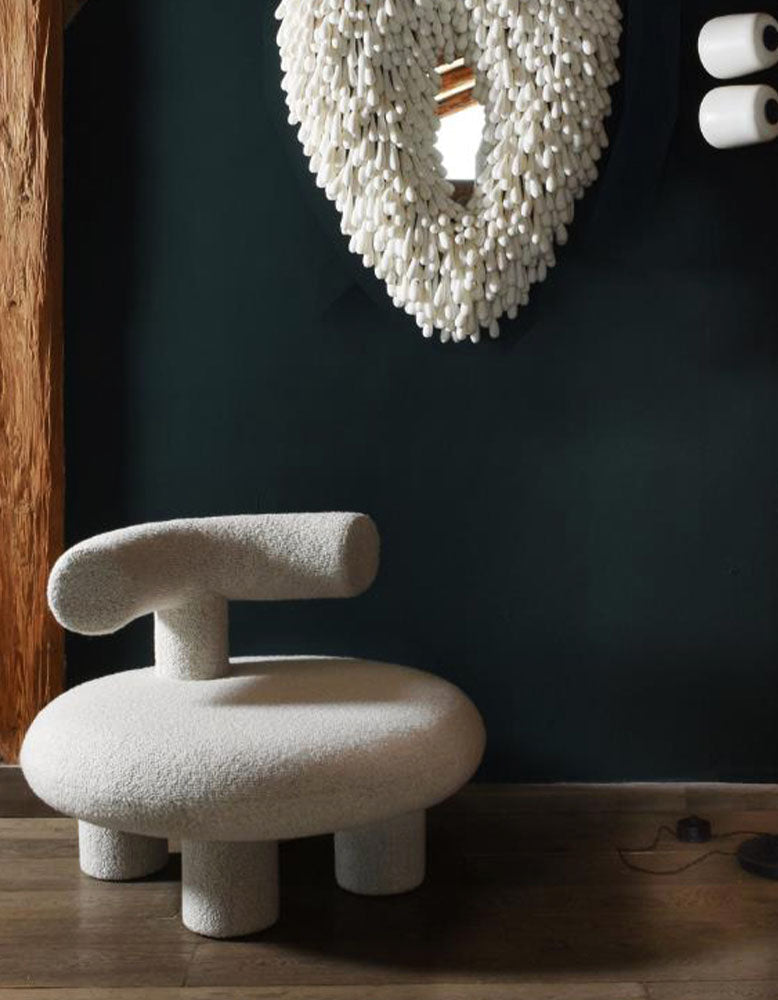 T Shapte Sheep Armchair, Cashmere wool| DC Concept