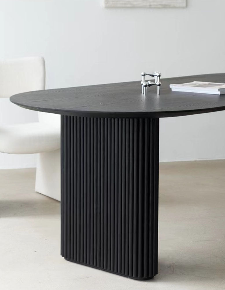 Ivar Oval Dining Table, Solid Wood| DC Concept