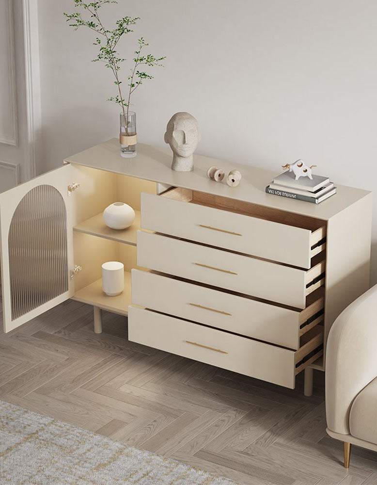 Clear Single Door Sideboard, Four Layers| DC Concept