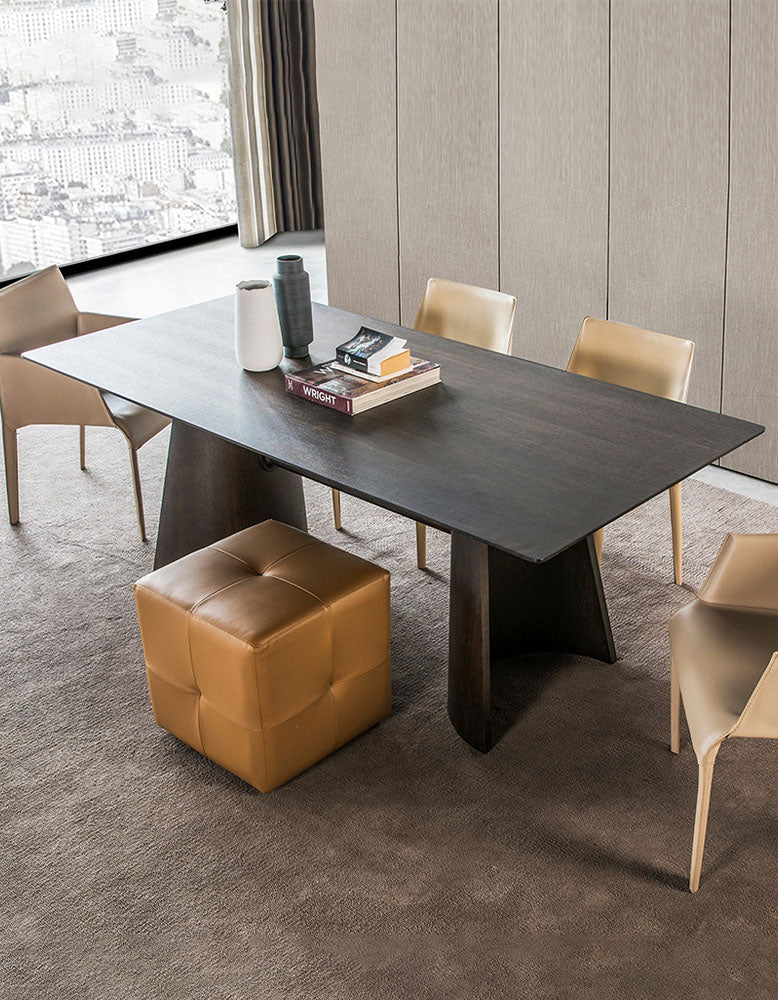 Italian Retro Dining Table, Solid Wood| DC Concept