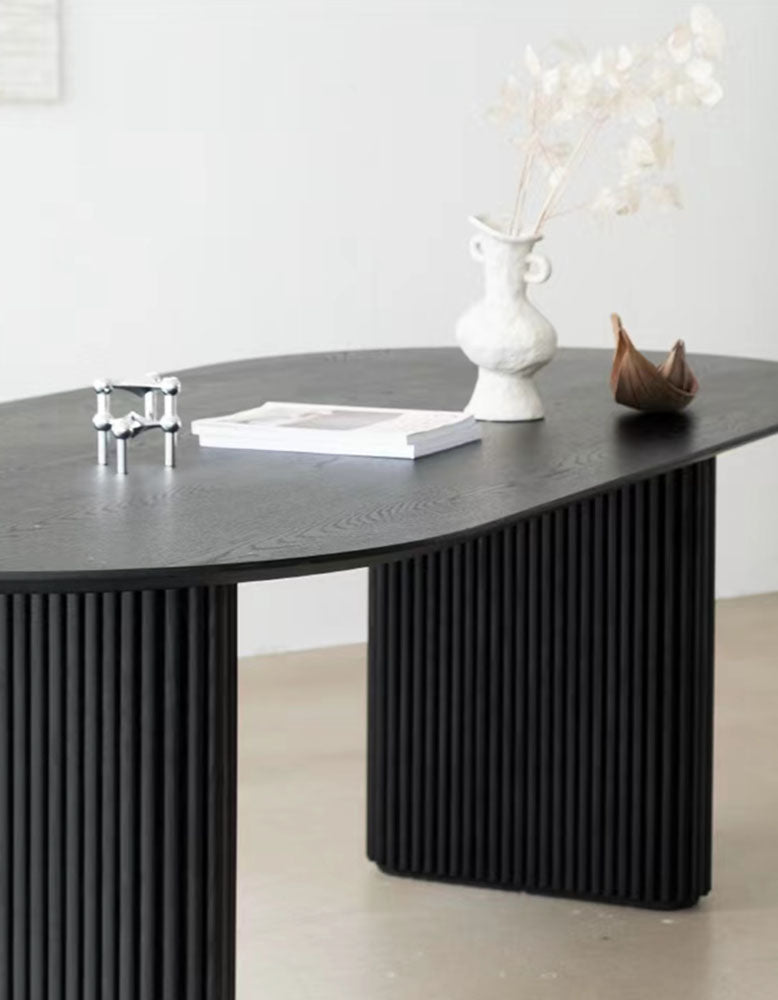 Ivar Oval Dining Table, Solid Wood| DC Concept