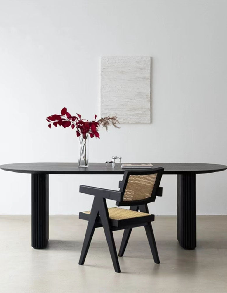Ivar Oval Dining Table, Solid Wood| DC Concept