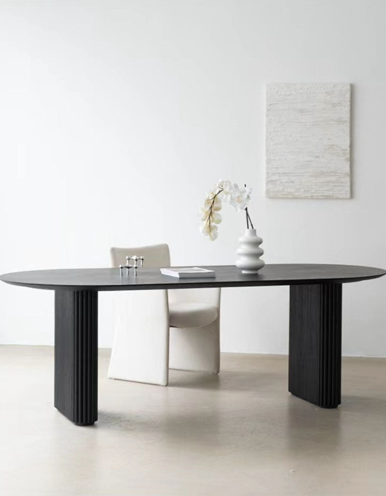 Ivar Oval Dining Table, Solid Wood| DC Concept