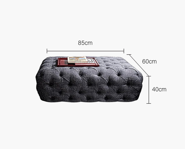 Emrys Chesterfield Corner Three Seater Sofa-DC Concept-Ottoman-Blue-DC Concept