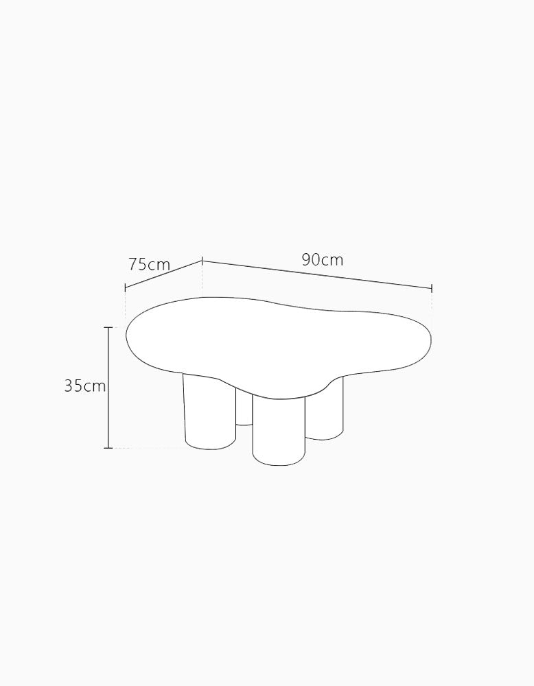 Stylish Cloud Shape Coffee Table| DC Concept