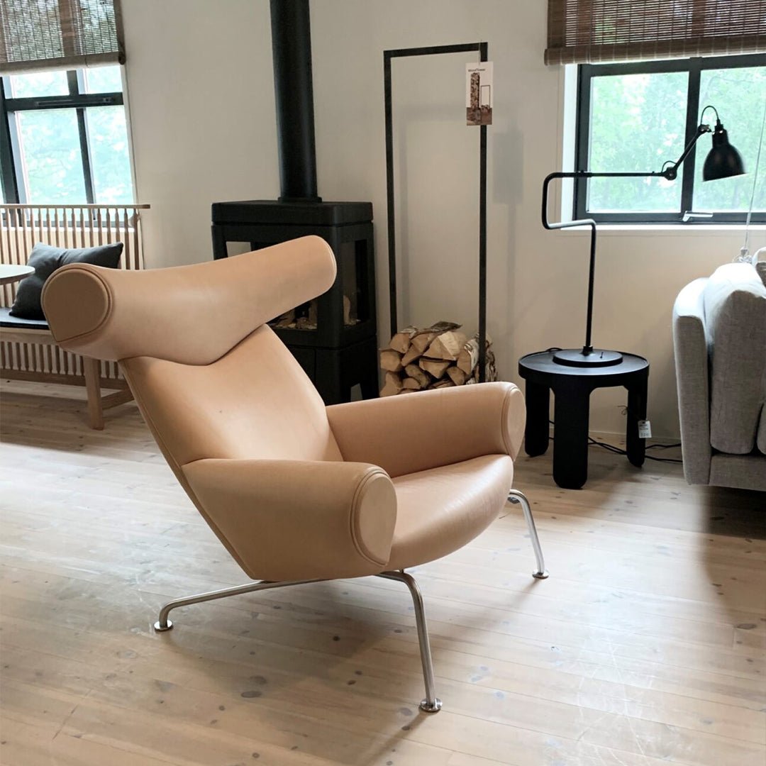 Ox Horns Armchair, Genuine Leather, Brown| DC Concept