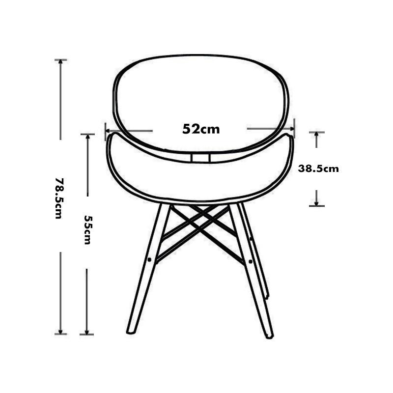 Eiffel Dining Chair, Walnut| DC Concept