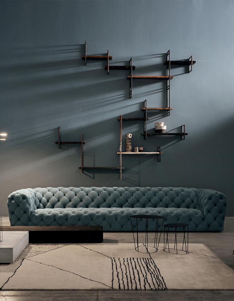 Gunter Three Seater Sofa, Velvet-DC Concept-DC Concept