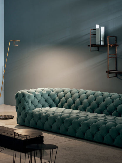 Gunter Three Seater Sofa, Velvet-DC Concept-DC Concept