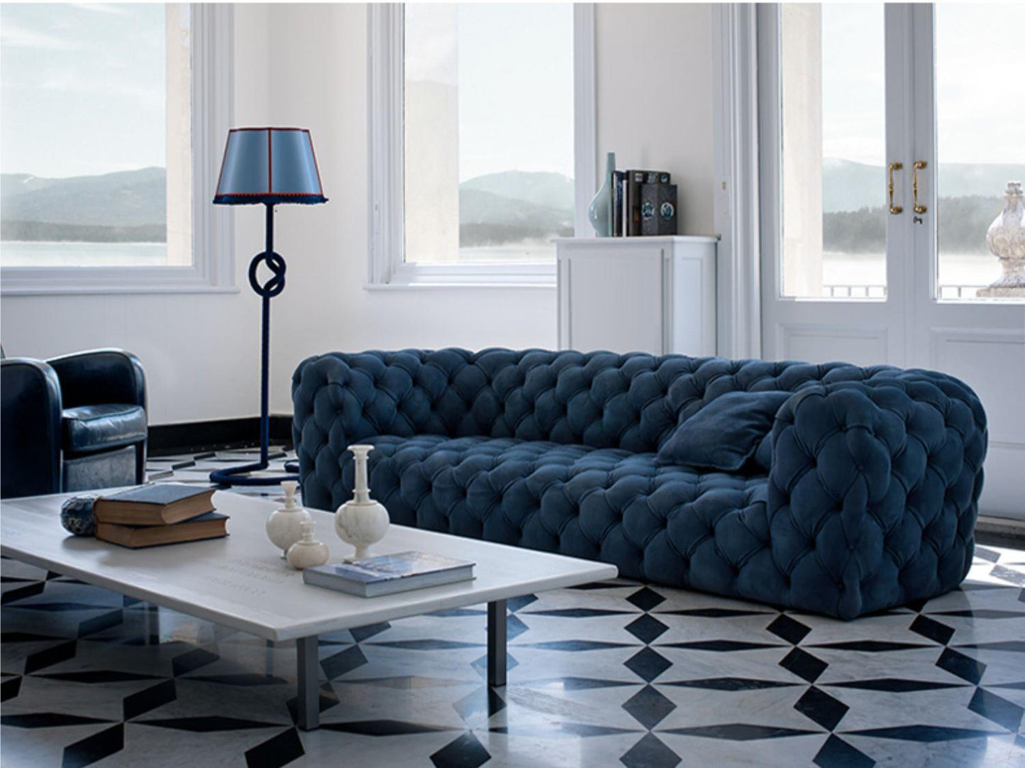 Gunter Three Seater Sofa, Velvet-DC Concept-DC Concept