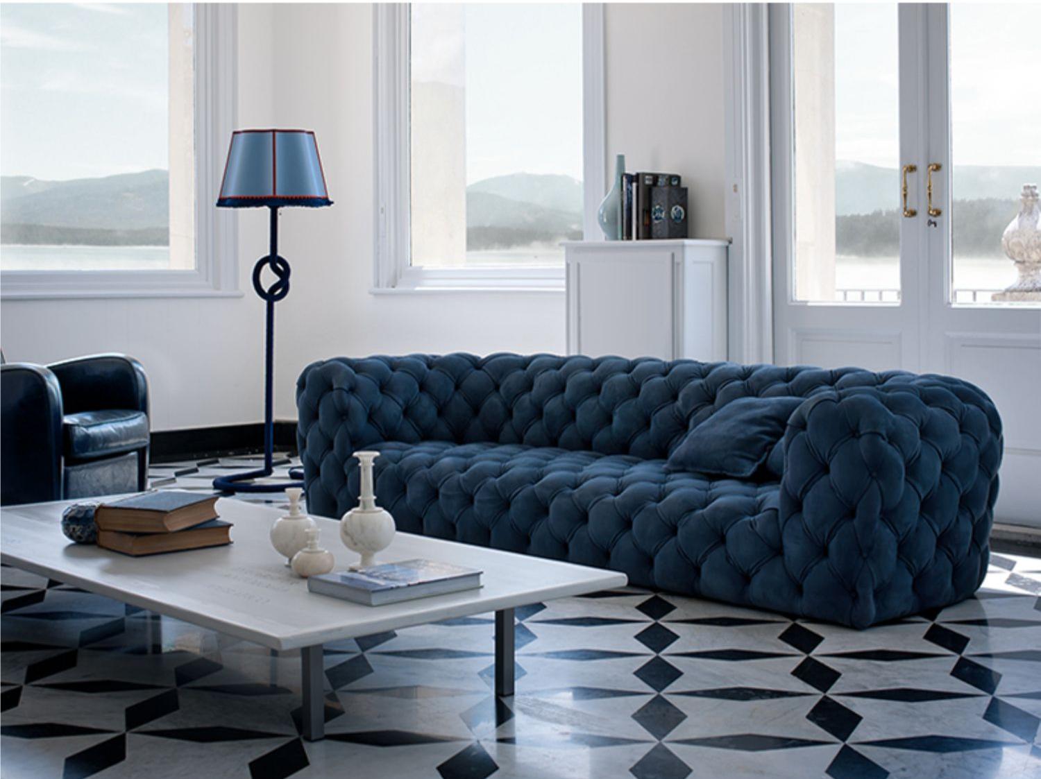 Gunter Three Seater Sofa, Velvet-DC Concept-DC Concept