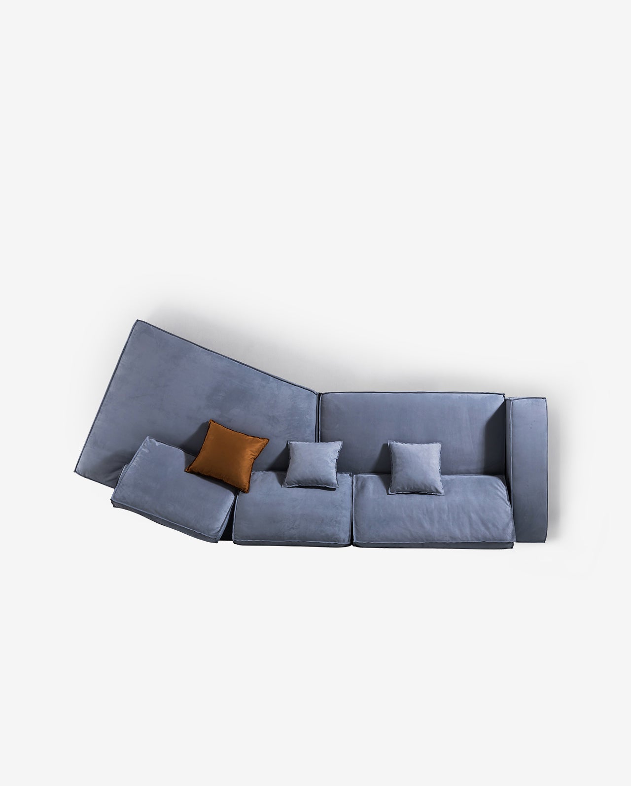 Grover Three Seater Sofa, Suedue