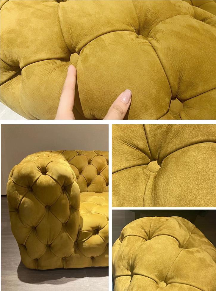 Gunter Three Seater Sofa, Velvet-DC Concept-DC Concept