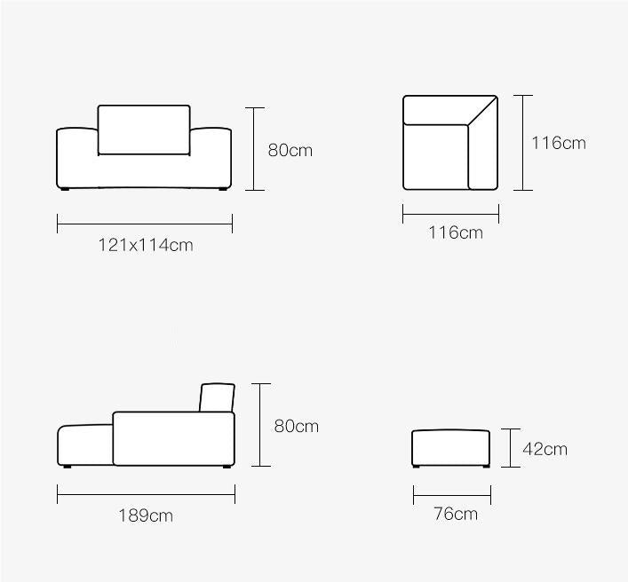 Glover Three Seater Sofa, Black Leather-DC Concept-DC Concept