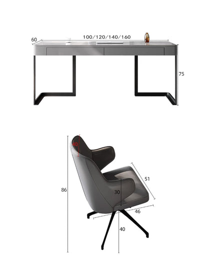 Hadley Office Desk, Sintered Stone-DC Concept-DC Concept