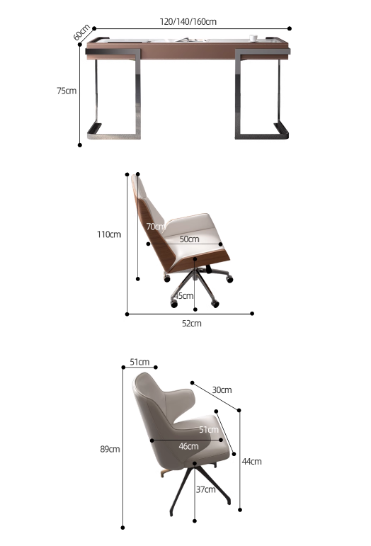 Hank Office Desk, Sintered Stone-DC Concept-DC Concept