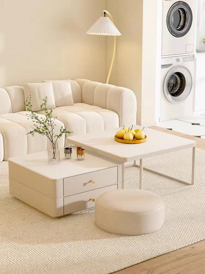 Eclipse Nesting Coffee Table SEt, White｜ DC Concept