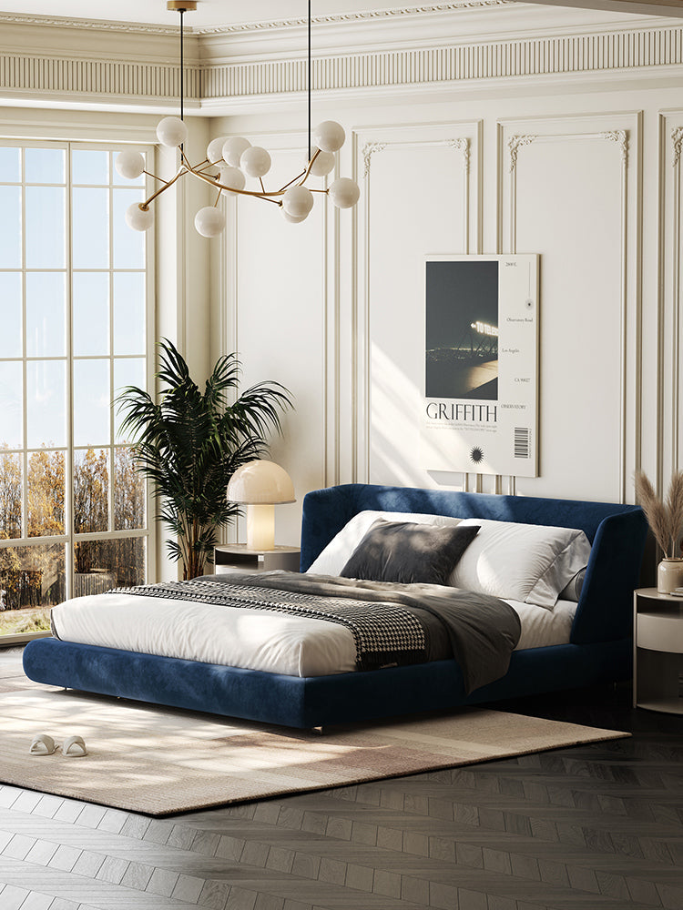 Baffin Super King Size Bed, Velvet