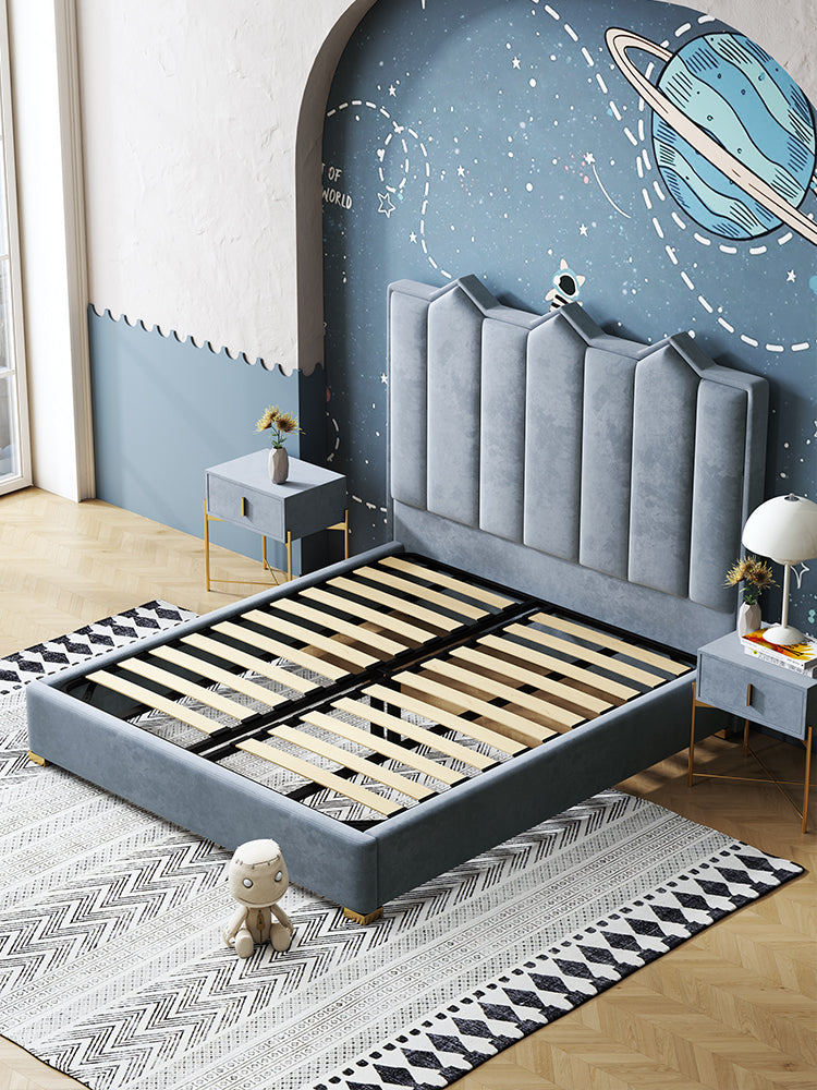 Baber Style King Size / Super King Size Bed, Velvet