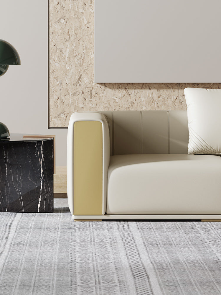 Daly Three Seater Sofa, Real Leather-DC Concept-DC Concept