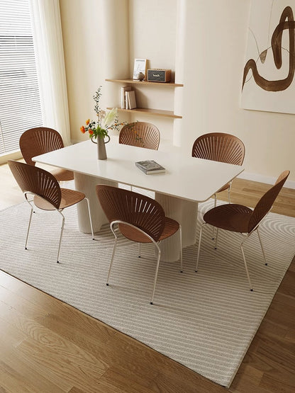 Aiden White Dining Table, Sintered Stone｜ DC Concept