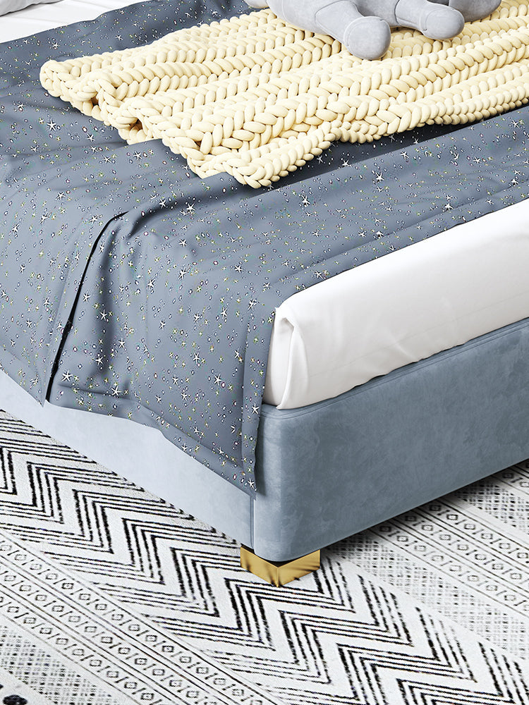 Baber Style King Size / Super King Size Bed, Velvet