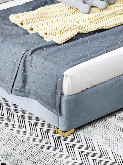 Baber Style King Size / Super King Size Bed, Velvet