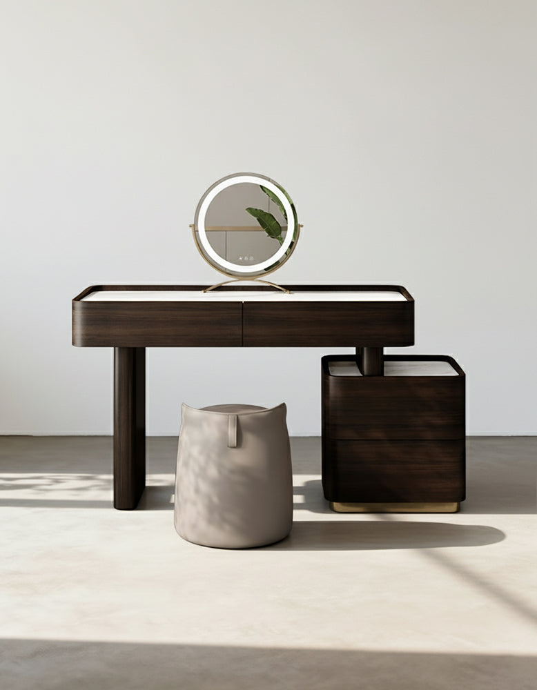 Harding Dressing Table With Mirror, Sintered Stone-DC Concept-DC Concept