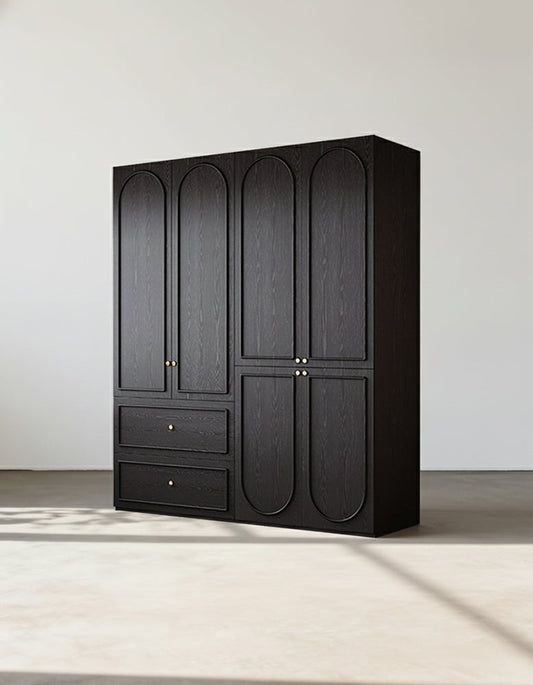 Novak Large Wardrobe, 2 Door Wardrobe, More Sizes, Black-DC Concept-DC Concept