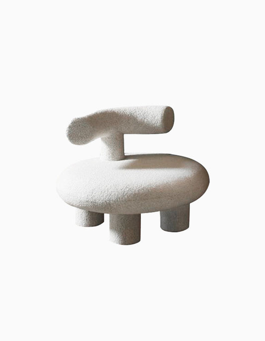 T Shapte Sheep Armchair, Cashmere wool｜ DC Concept