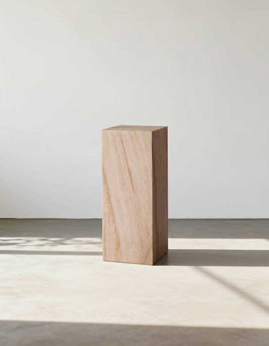 Vega Plinth/Side Table, Marble-side table-DC Concept-DC Concept