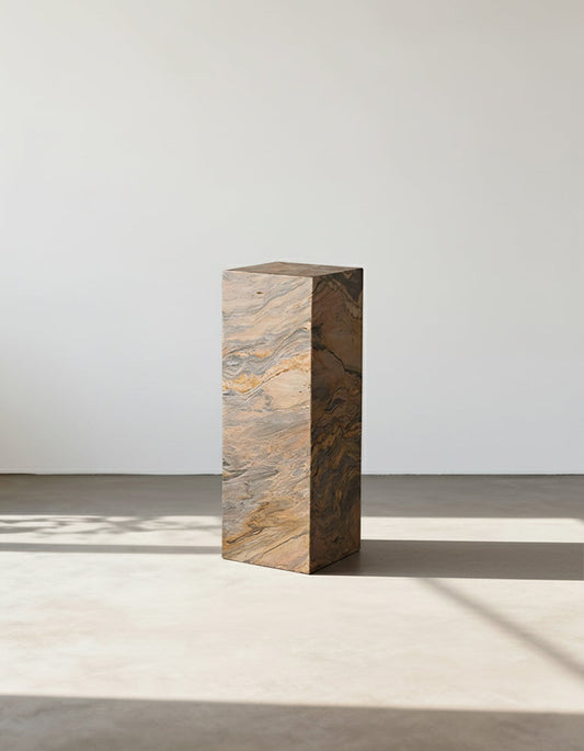 Solara Plinth/Side Table, Marble-side table-DC Concept-DC Concept