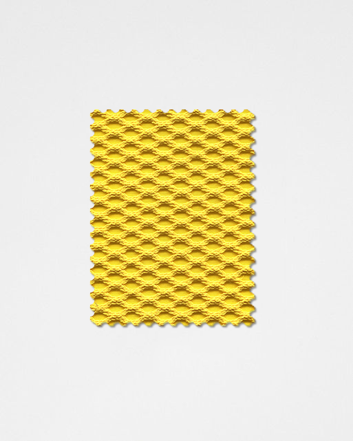 Lemon Yellow-17 | 3D Solid Knitted Cotton Swatch