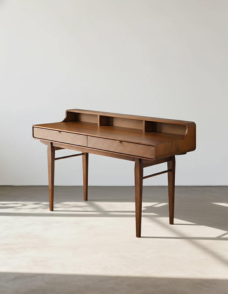 Moran Carved Office Desk, Solid Wood-DC Concept-DC Concept