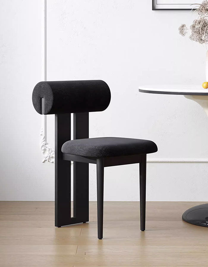 Airelle Dining Chair, Black, Brown