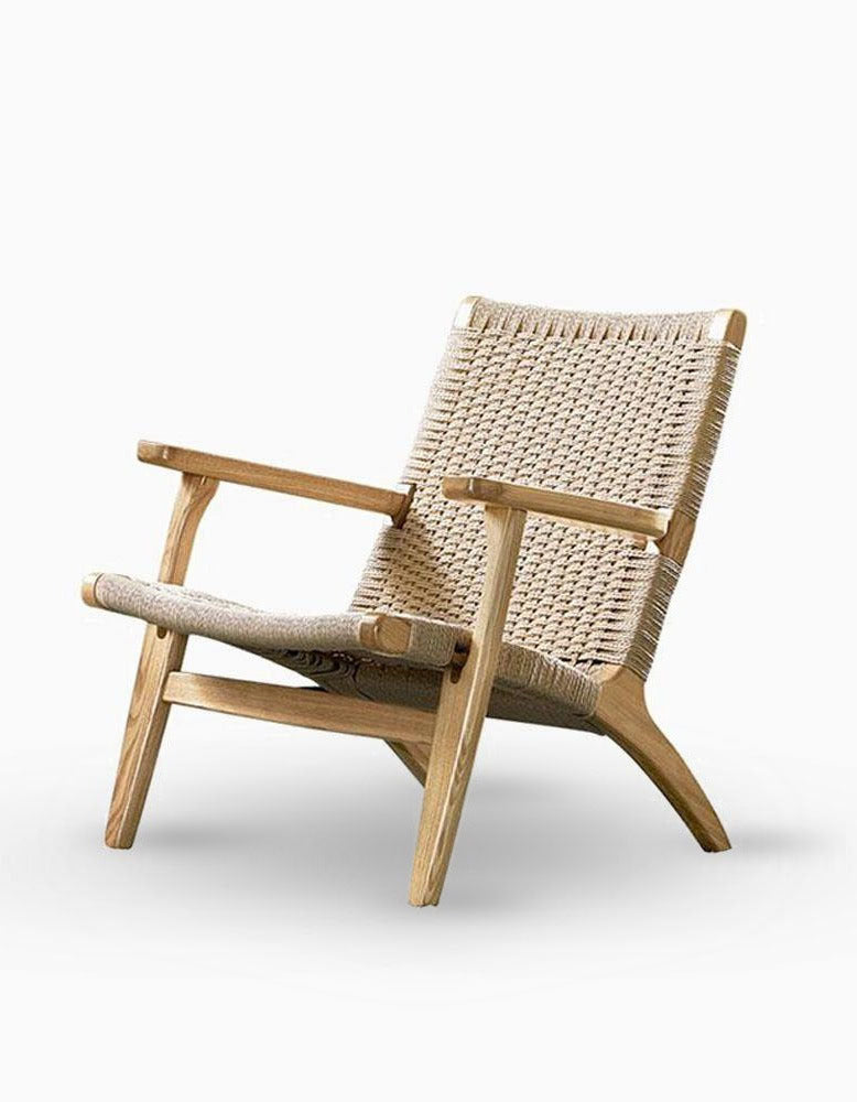 Hans CH25 Lounge Chair, Oiled Oak, Natural Cord｜ DC Concept