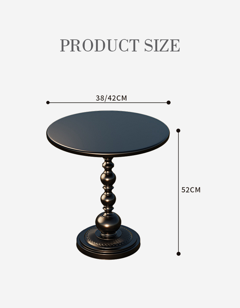Percival Small Round Side Table, Black or White-DC Concept-DC Concept