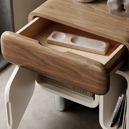 Violeta Modern Bedside Table, Solid Wood