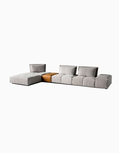 L-Shaped Sectional Two Seater/ Three Seater Sofa, Linen-DC Concept-DC Concept