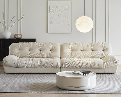 Italian Style Three Seater Sofa and Ottoman