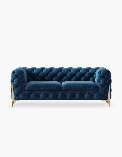 Aaron Two Seater Sofa, Velvet