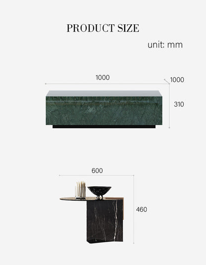 Aberdeen Coffee Table Set, Marble