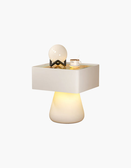 Bartosz Bedside Table With Storage & Light Strip